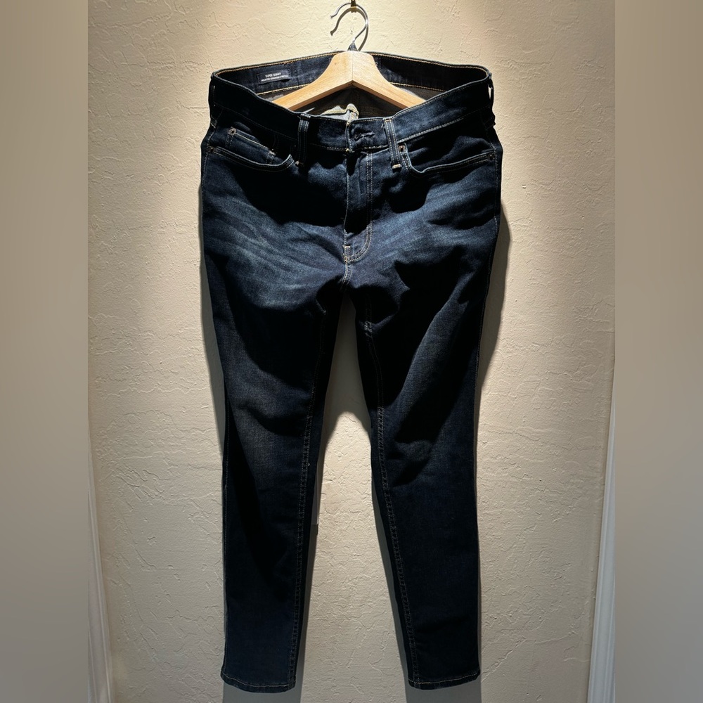 Hollister dark blue jeans!